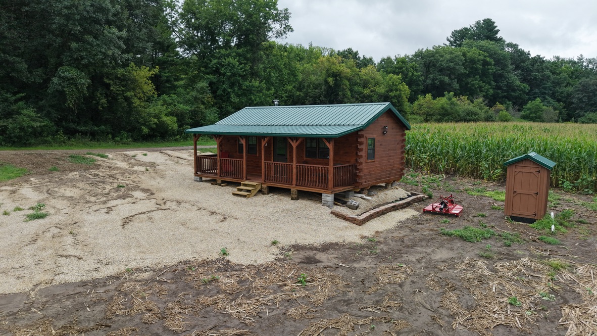 Big River Cabins finished log cabin kit